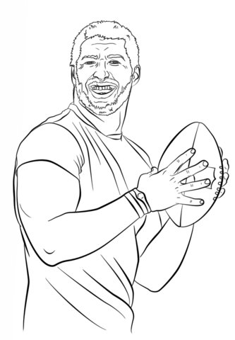 Tim Tebow Coloring Page